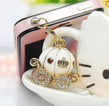 3.5mm Dream cute Pumpkin Car Design Anti Dust Plug For Iphone For Andriod And All Earphone Jack Plug