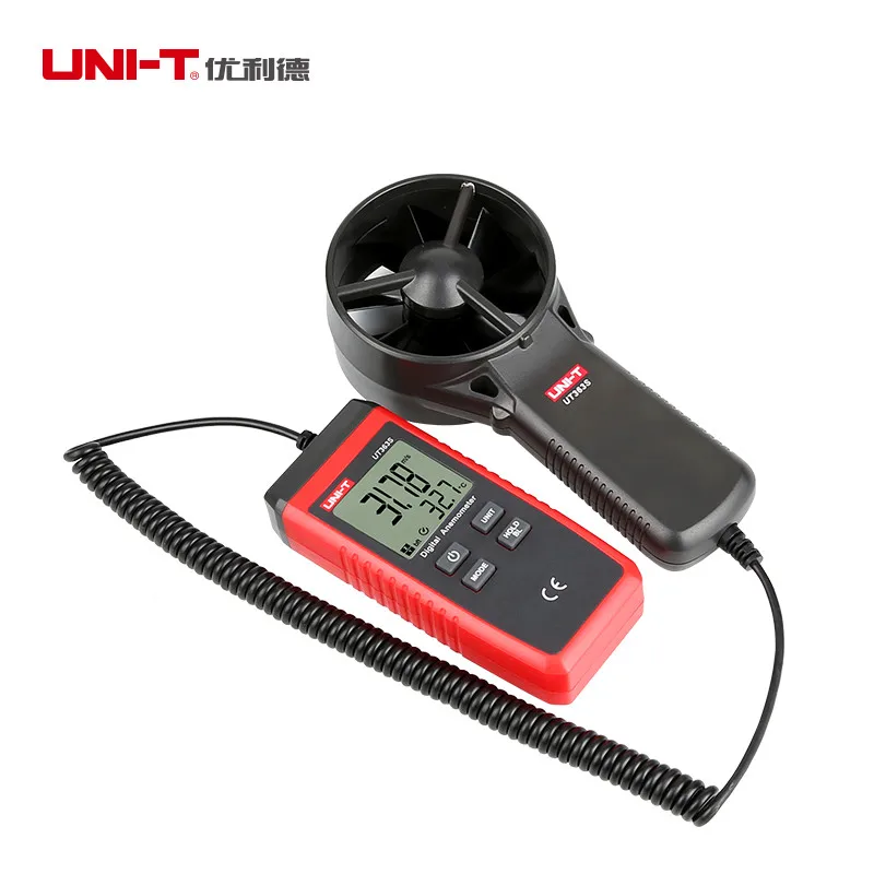 UNI-T UT363S مقياس شدة الريح الرقمي المنفصل؛ أداة قياس درجة حرارة الرياح لسطح البحر والبيئة الأرصاد الجوية/الرياح