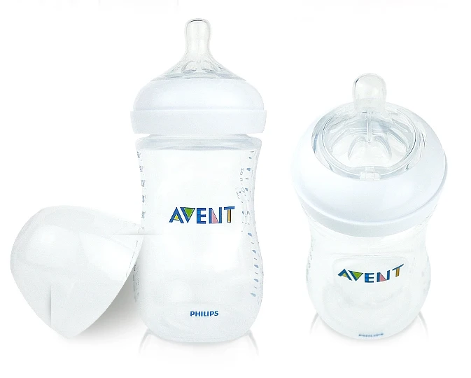 AVENT Natural Wide Mouth Bottles 4oz 125ml+9oz 260ml 2 Pieces/Pack