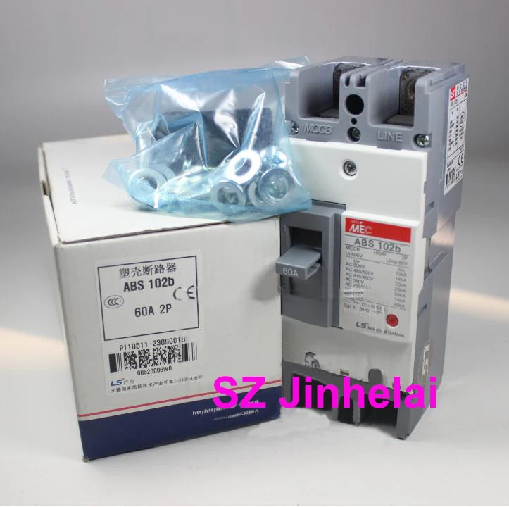 

ABS102b Authentic original ABS 102b LS Molded case circuit breaker ABS-102B Air switch 2P 15A/20A/30A/40A/50A/60A/75A/100A