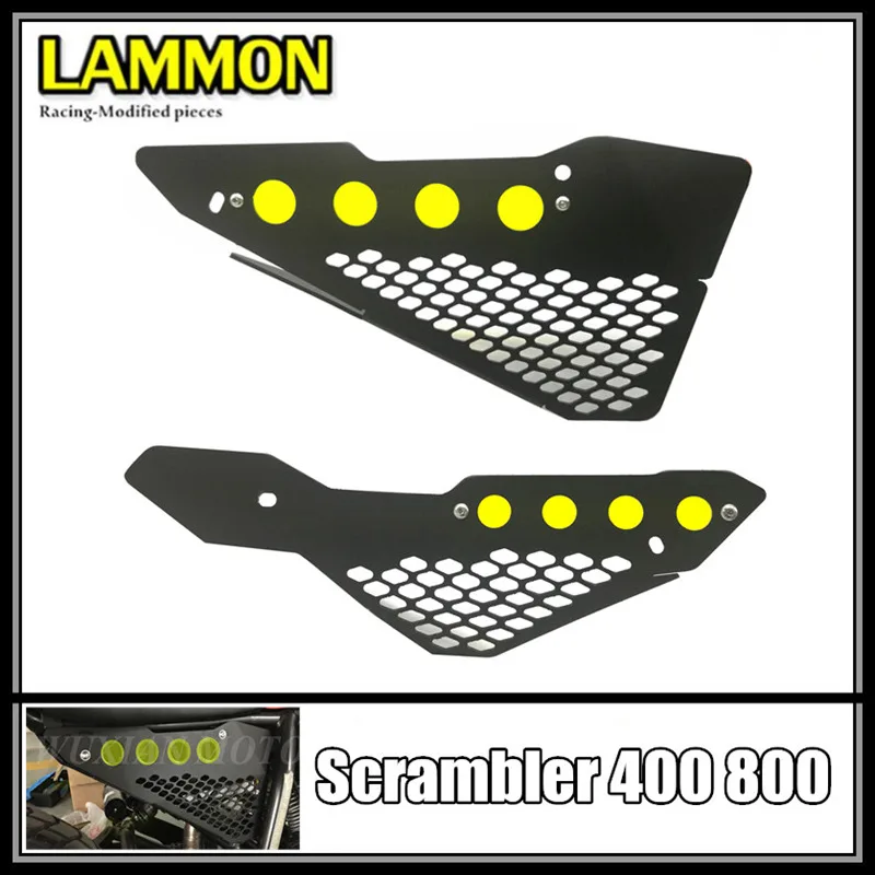 Aluminum motorcycle accessories seat cushion side decorative fender protective cover FOR DUCATI Scrambler 400 800 1100