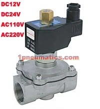 

Free Shipping 1/2'' Normally Open 2 Way Stainless Steel VITON Solenoid Valve DC12V DC24V,AC110V or AC220V