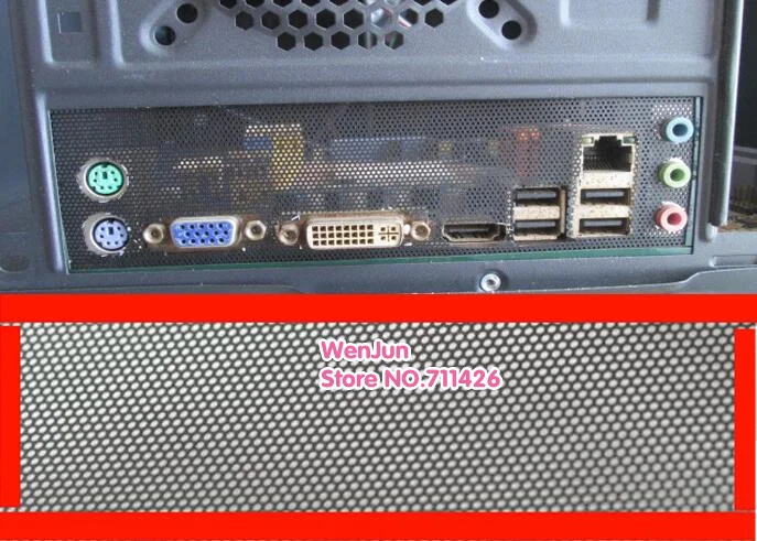 I/O Schild Rückplatte Chassis Halterung des Motherboards Universal DIY Schild Backplane PVC PVC Staubfilter für Computergehäuse