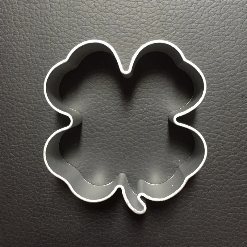 New aluminium alloy Four Leaf Clover shape cookie cutter cake mold