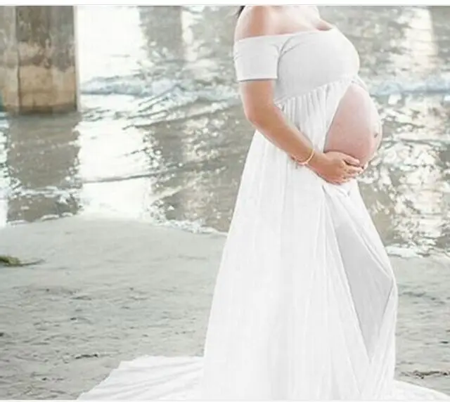 Fashion new European fashion Long Dress Pregnant Women Sexy Photography Props Dress Photo Shoot Dresses Pregnant Women Dress