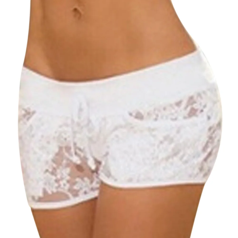 Women Underwear Lace Flower Transparent Panties Seamless Sexy Lingerie Knickers S-XXL Black White Culotte Femme Lace Panties - Image 2