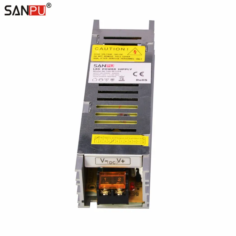 SANPU SMPS LED Power Drivers 100W 24V 4A Switching Power Supplies 220V AC/DC Lighting Transformers Full Container Load Wholesale