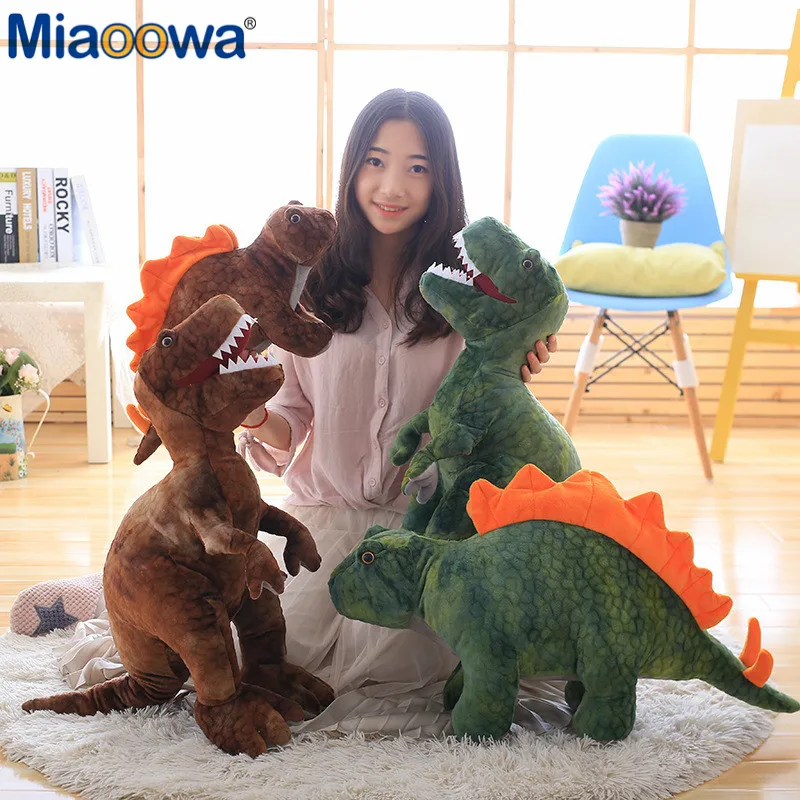 50cm-80cm Simulation Dinosaur Plush Toys Stuffed Animals Plush Dinosaur Pillow Tyrannosaurus Rex Dolls Kids Girls Gifts