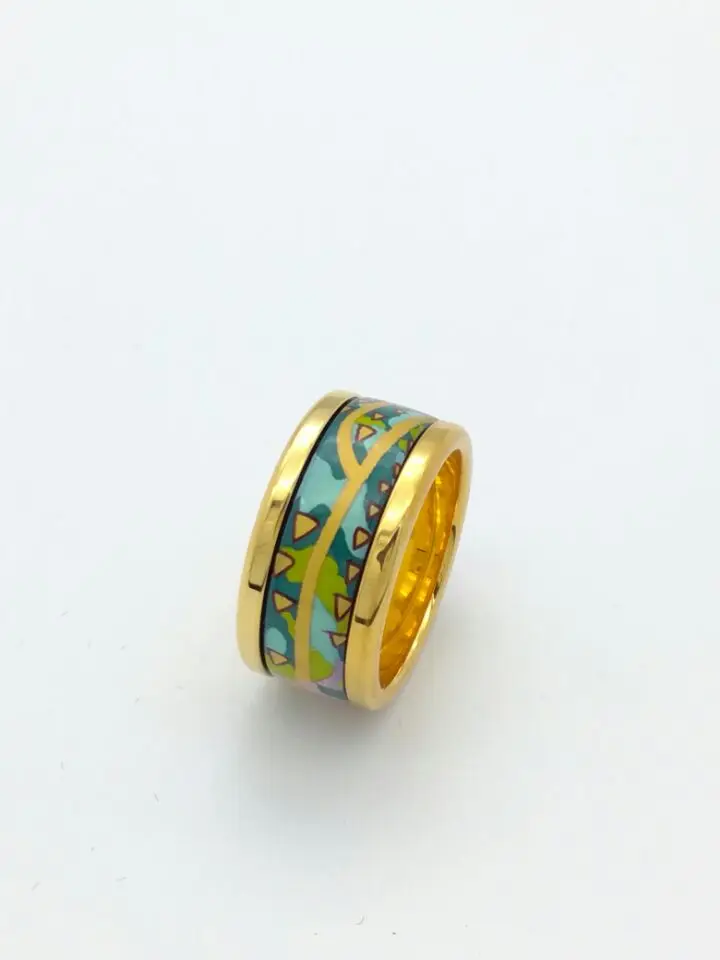 

Cloisonne enamel jewelry ring round ring decorated with thick gold rings mushroom cartoon 20