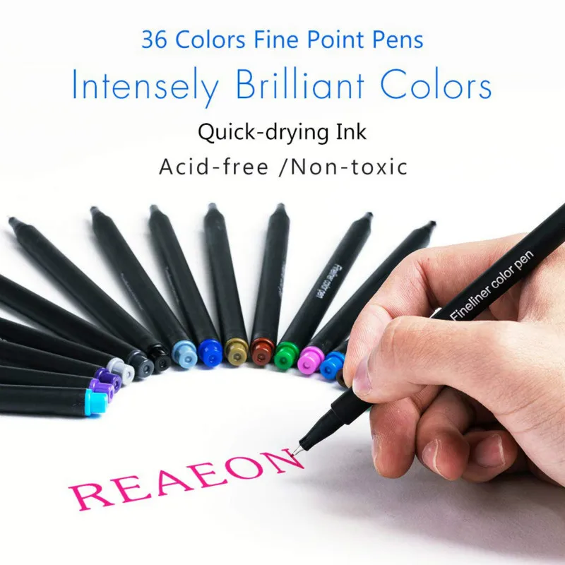 Colored Journal Planner Pens Fine Point Markers Fineliner Drawing Porous Pen for Writing Note Taking Calendar Coloring Books