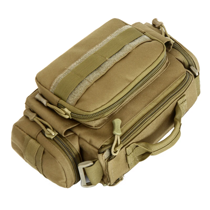 Men Waist Bag 1000D Nylon Waterproof Fanny Pack Belt Hip Bum Sling Chest Bags Daypack Military Travel Assault Molle Bag