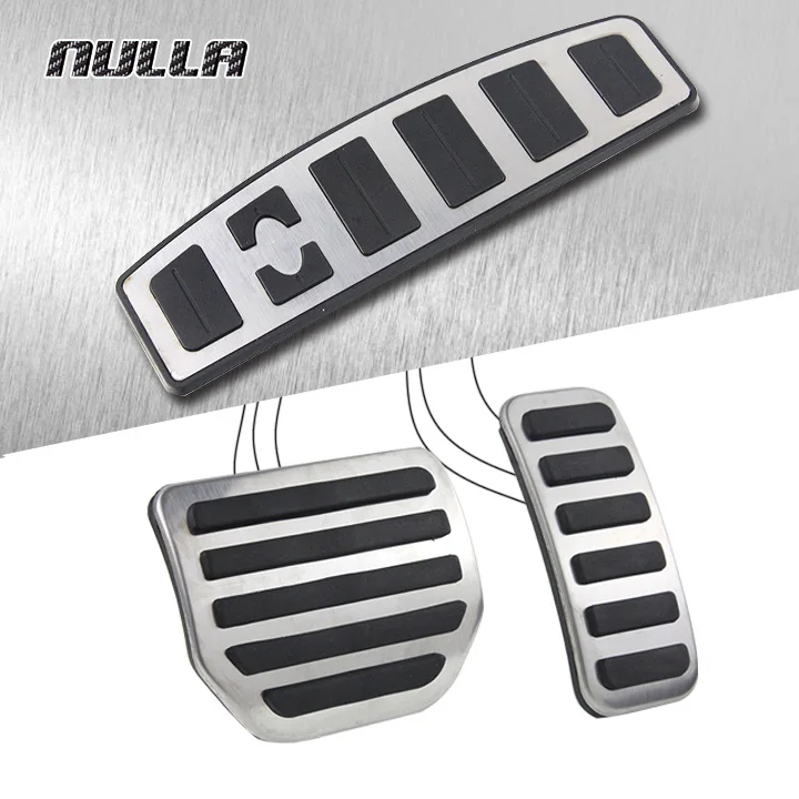 NULLA LHD Stainless Steel for Land Rover Discovery 3 4 Range Rover Sport 2008-2013 Footrest Pedal Fuel Gas Pad Brake AT