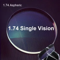 Optical Prescription 1.74 Single Vision Aspheric Prescription Optical Lenses for myopia Presbyopia Astagmatism Spectacles Lenses