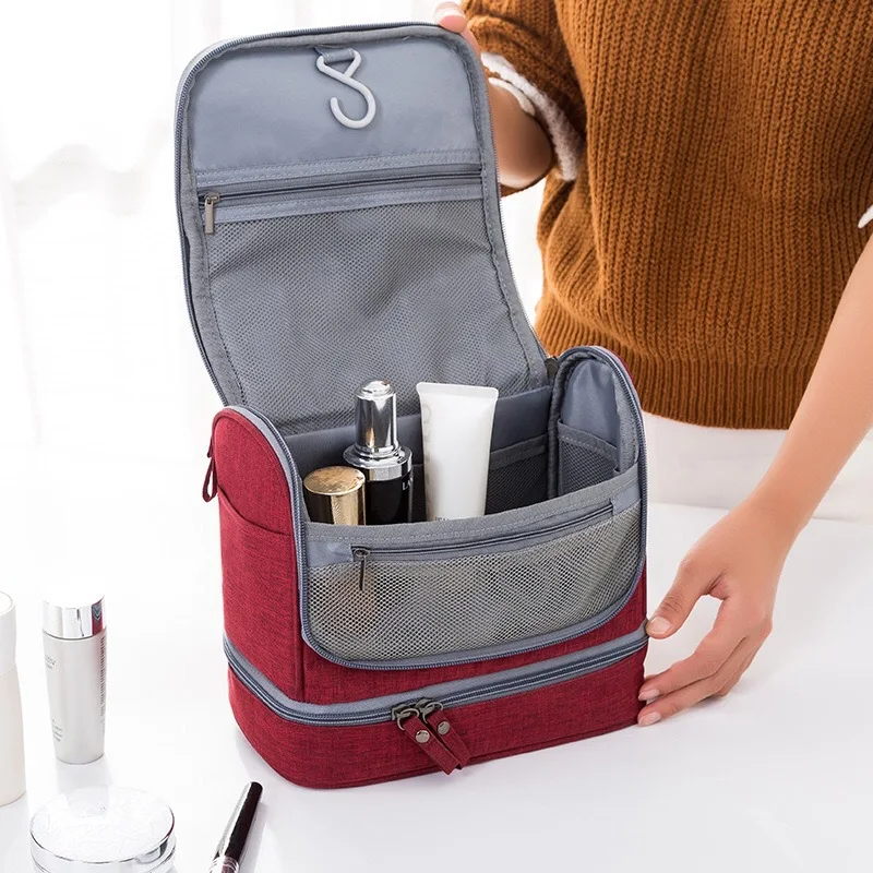 

Women Men Hanging Cosmetic Bag Travel Necessarie Portable Toiletry Storage Makeup Vanity Cases Organizer Beauty Hook Wash Pouch