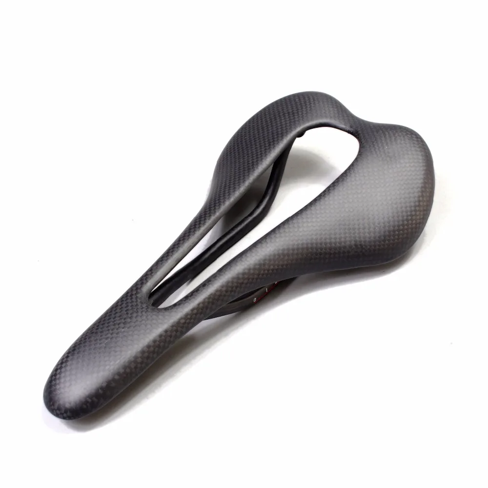 PURARAZA-Hollow Full Carbon Road Bike Seat, Matt Bicycle Parts, MTB Hollow Cushion, New, 275x147mm, 3K, 2018