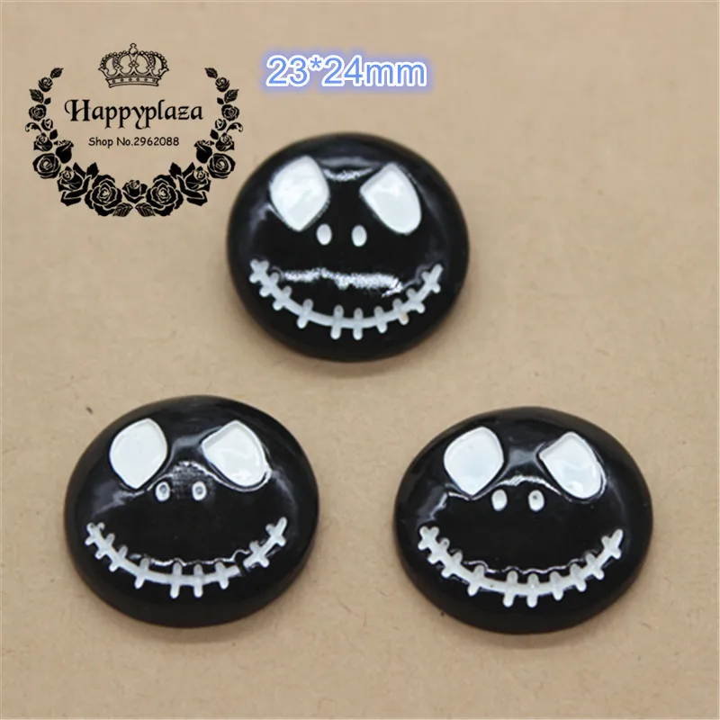 10pcs Resin Halloween Skeleton Flatback Cabochon Miniature Art Supply Decoration Charm Craft DIY,23*24m