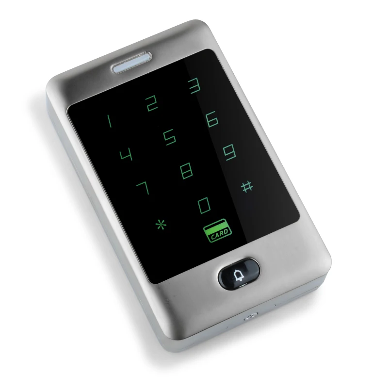 

IP65 Waterproof RFID 125Khz Metal Touch Keypad for Door Access Control System Card Reader with 10 ID Key fobs