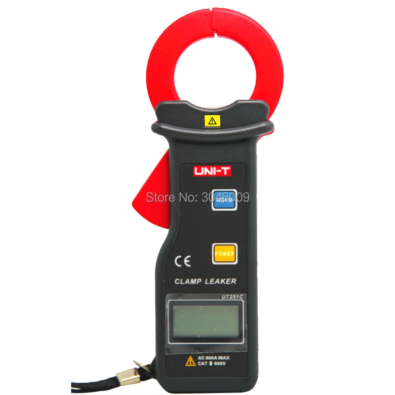 UNI-T UT251C High Precision Clamp Leakage Meter 600A Leak Ammeter Data Storage RS-232 Transmission Auto Power Off