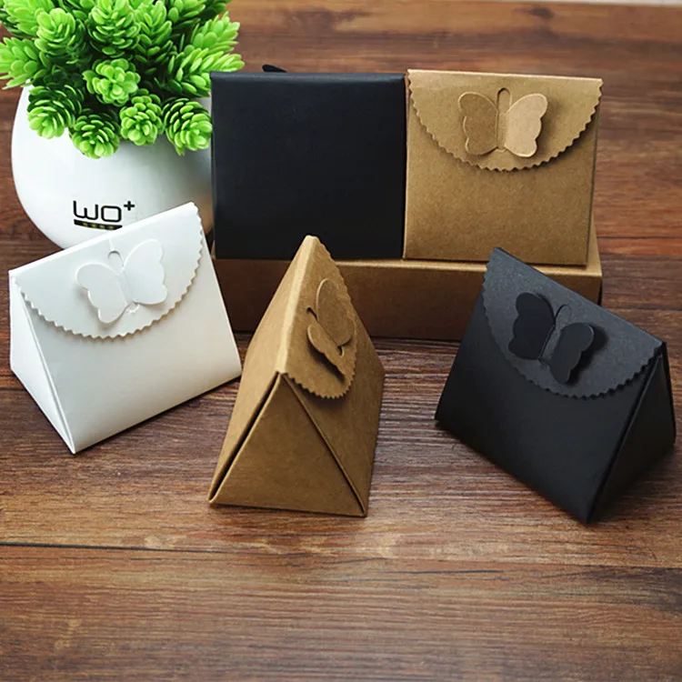 8*7*6cm Blank Kraft Paper Box Candy Box Handmade Soap Box Wedding Party Gift Paper Box 100pcs\lot Free shipping