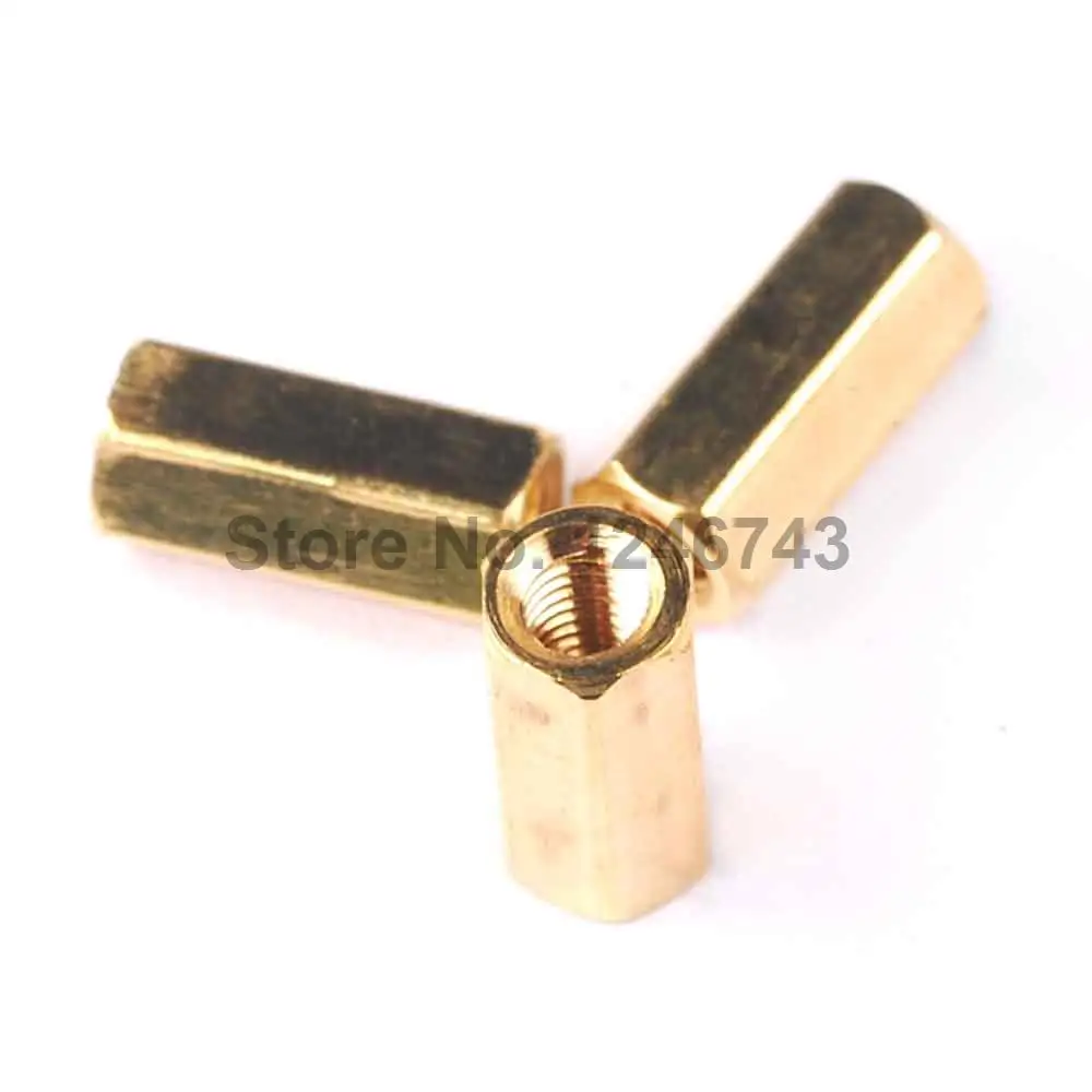 20PCS M3 Copper Columns Hollow Copper Pillars 10MM Height