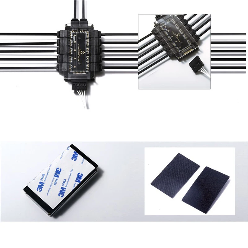 RGB Fan Controller For ASUS AURA 5V 3 Pin RGB Hub SYNC Splitter 3Pin Header Motherboard Fan Magic Synchronous Fan Controller PC