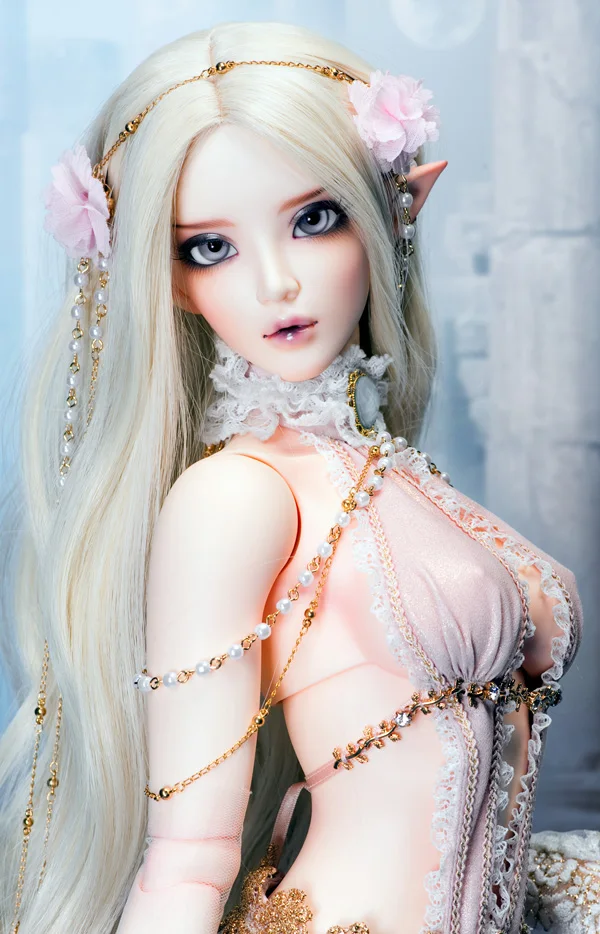 New hot selling Fairy Ears Girl 1/3 High quality resin bjd sd doll 65 moe chloe line Free eyes in stock