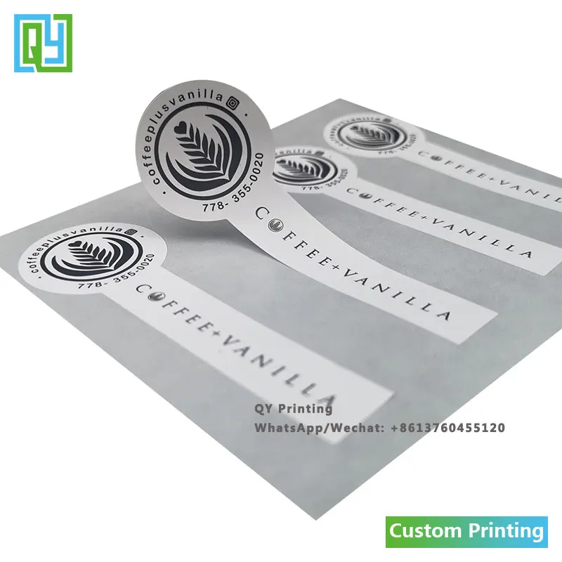 1000pcs 35x100mm Free Shipping Customized Printed Sticker Rectangle Shape High Quality Paper Label Seal Label