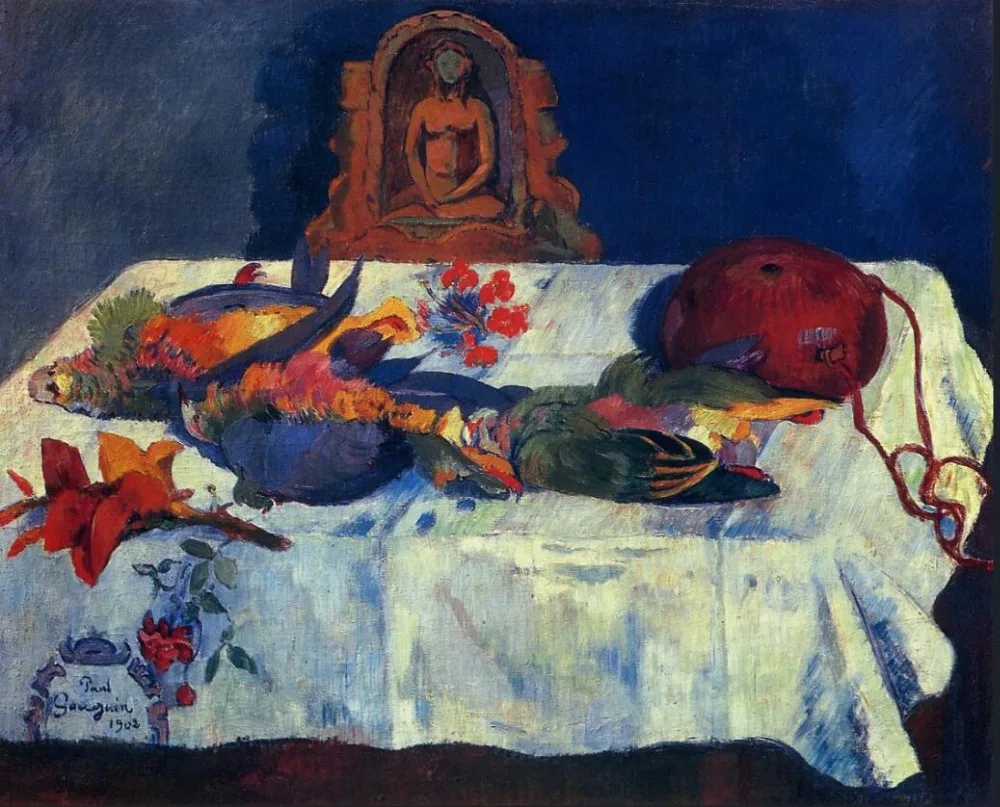 

High quality Oil painting Canvas Reproductions Still Life with Parrots (1902) by Paul Gauguin hand painted