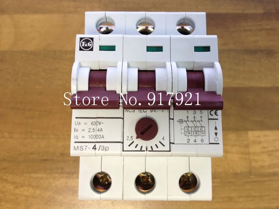 [ZOB] Moeller MS7-4 3P Germany MOELLER motor protection switch 2.5-4A miniature circuit breaker