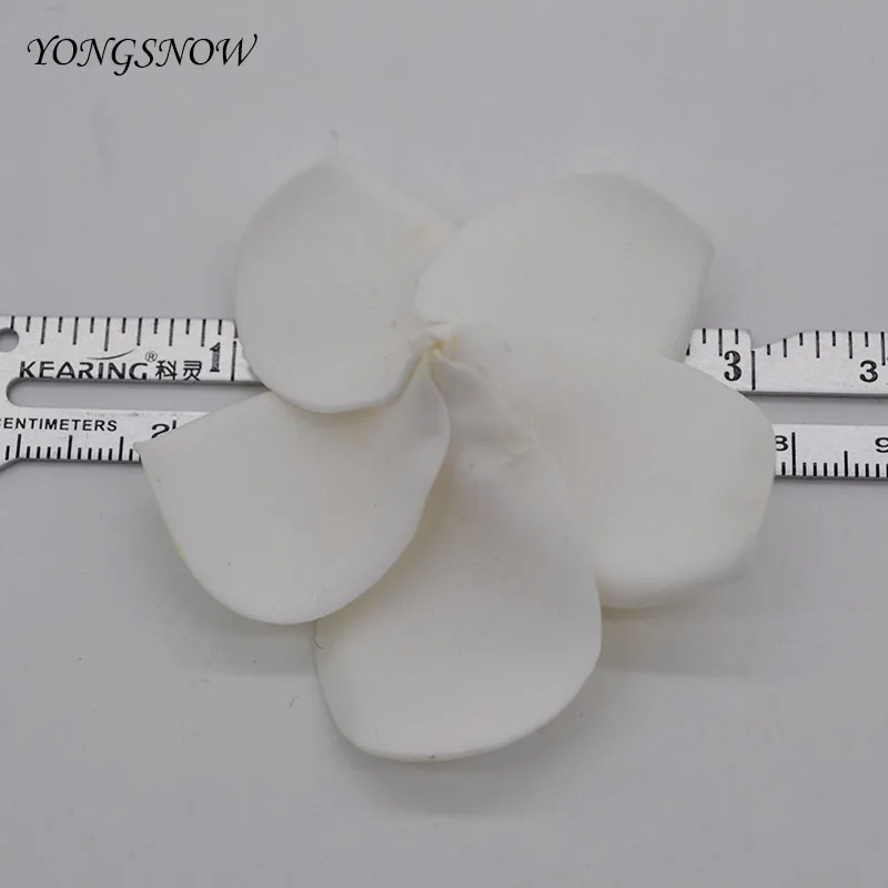 10Pcs Plumeria PE Foam Frangipani Artificial Flower Headdress Home Garden Egg Flowers Wedding Decoration Event Party Supplies