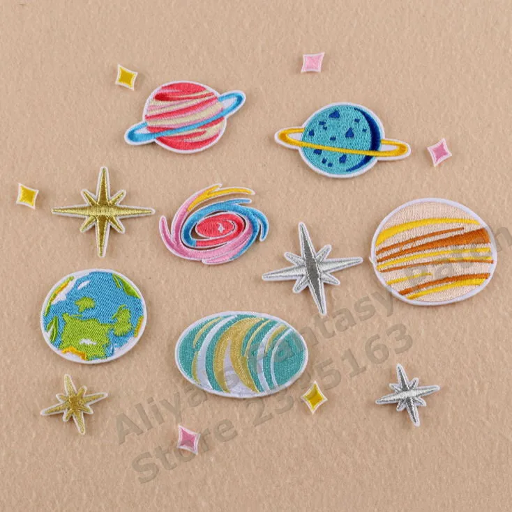 1 шт. вышитые патчи Galaxy star series с утюгом, тканевые аксессуары, популярные нашивки для одежды, сумок, шляп, обуви, значков, аппликации 1 шт. вышитые патчи Galaxy star series с утюгом, тканевые аксессуары, популярные нашивки для одежды, сумок, шляп, обуви, значков, аппликации