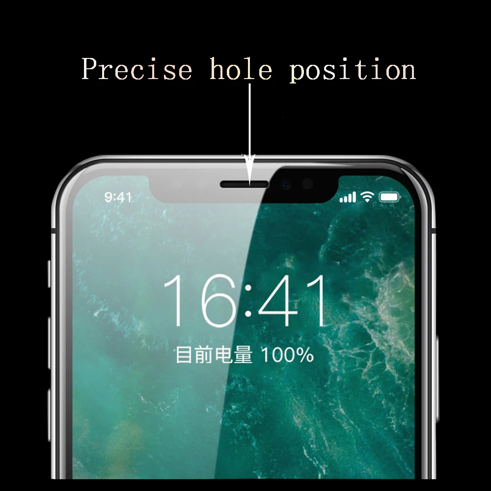 Protector de pantalla de vidrio templado 9H, película protectora de pantalla de alta definición para iph 7 /7 plus / 8/ 8 plus /XS Max/XR, 10 piezas