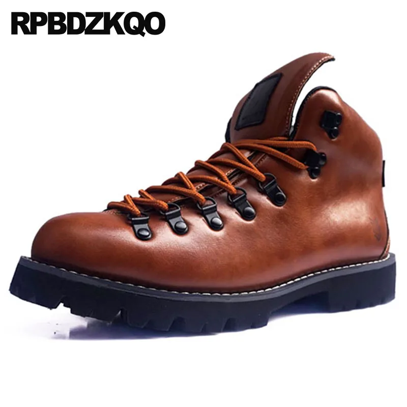 Autumn Boots Designer Shoes Men High Quality Lace Up Big Plus Size 12 13 14 46 47 48 Combat Waterproof Military Booties Army