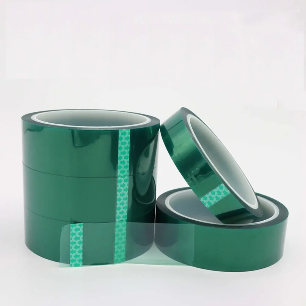 1 Roll 100mm x 100ft Green PET Tape High Temperature Heat Resistant