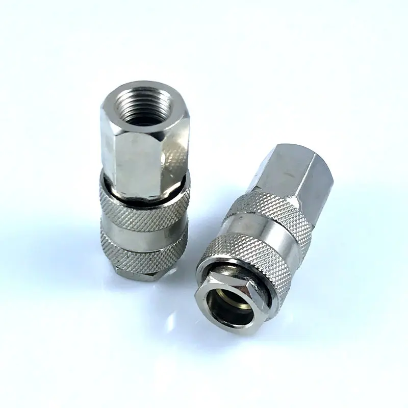 8pcs European Style 1/4\'\'NPT Quick Coupling Male and Female Set Connector Kit  Coupler Air Hose Pneumatic Fitting