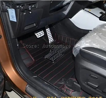 Special floor mats for KIA Sorento 7seats 2015 2016 2017  wear-resisting waterproof carpets for Sorento 2015,Free shipping