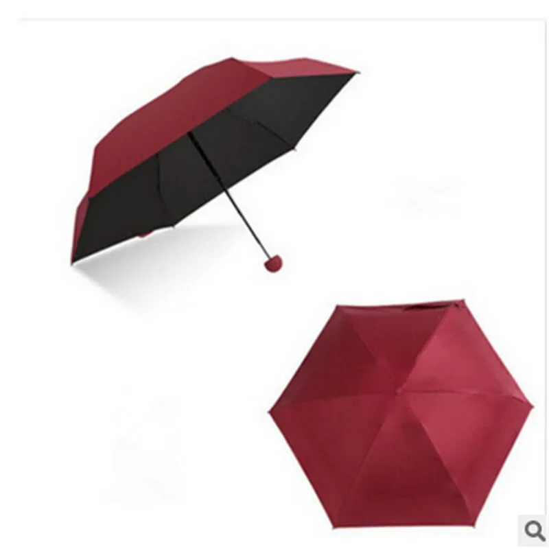 Capsule Case Umbrella Ultra Light Mini Folding Umbrella Compact Pocket Umbrella Windproof Rain Sun Umbrellas