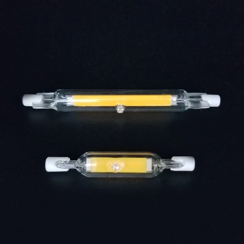 Dimmable Glass Tube J78 R7s 15W 78mm led light bulb J118 R7s cob lamp bulb 30W 118mm corn light AC 220-240V Replace Halogen lamp