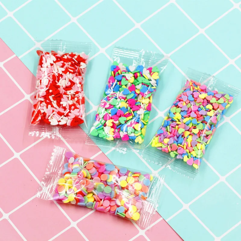 New 10g Fake Sprinkles Decoration For slime Filler Slime Supplies simulation Candy Cake Dessert Toys slime Mud clay Accessories