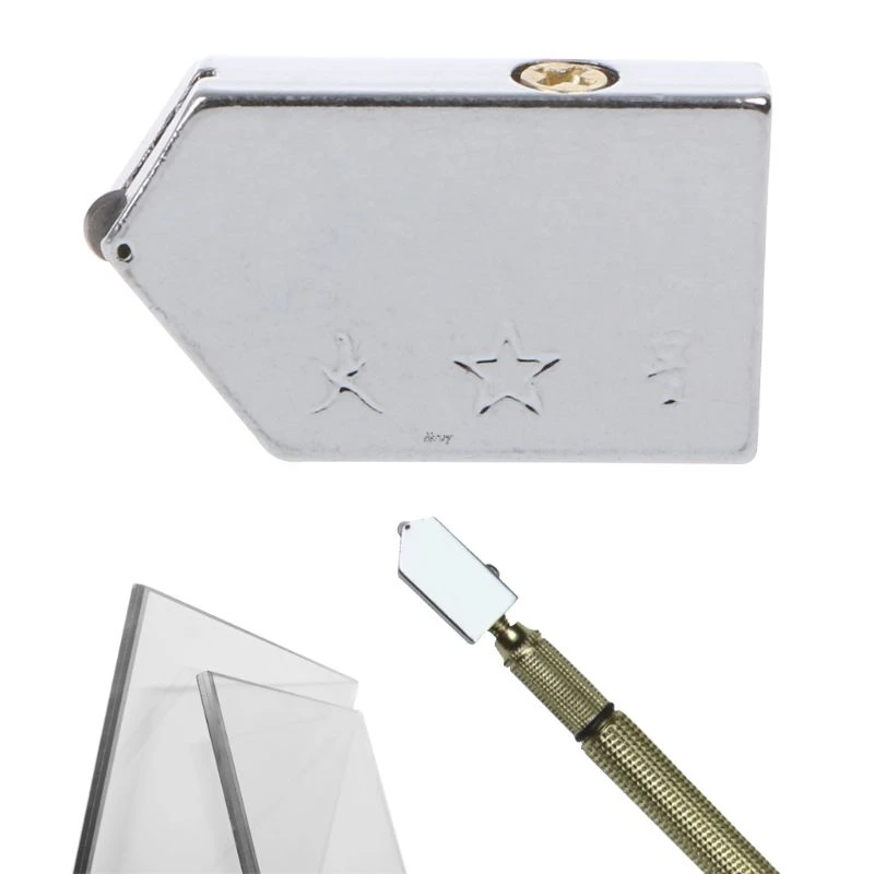 1 Set Kaca Alat Pemotong Pisau Roda Karbida Logam Cutter Pisau Kepala