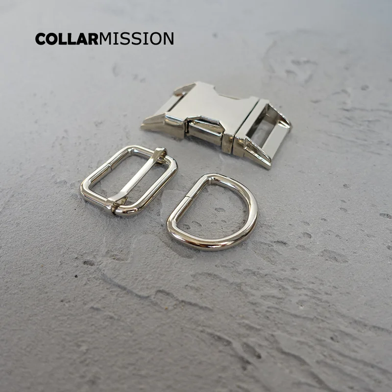 

10Pcs/lot Plated Metal Buckle for Dog Collars, Clasp and D Ring Set, High Quality, Manufacturer, DIY，25mm