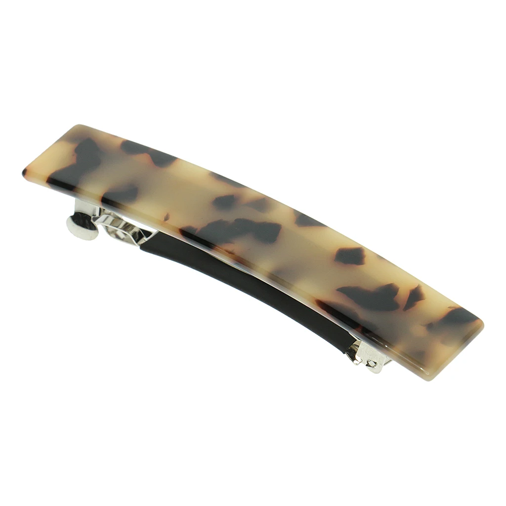 French Style Acetate Leopard Hair Clips for Women Trendy Automatic Barrette Hair Clips Pins Hair