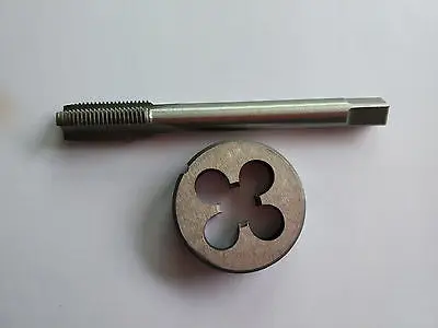 

1pc HSS Machine M8 X 1.25mm Plug Tap and 1pc M8 X 1.25mm Die Threading Tool