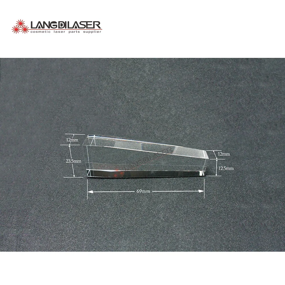 

size : 69*23.5(12.5)*12 / diode laser crystal prism @AR808nm filter for diode laser