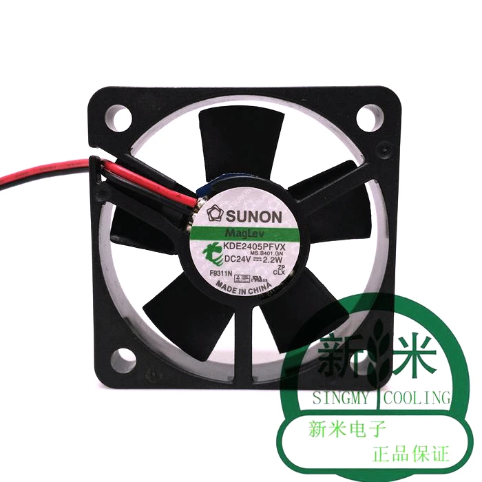 

NEW SUNON 5CM KDE2405PFVX 5010 24V 2.2W 2lines frequency cooling fan