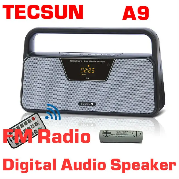 

TECSUN A9 FM Stereo Radio Reception LED Digital Display MP3 Player Computer Speaker Radio Receiver Portable Radio