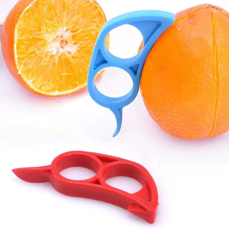 Creative Orange Peeler Mouse Style Cute Orange Barker Multicolor Orange Peel Device Easy Use Fruit Stripper Practical Kitchen