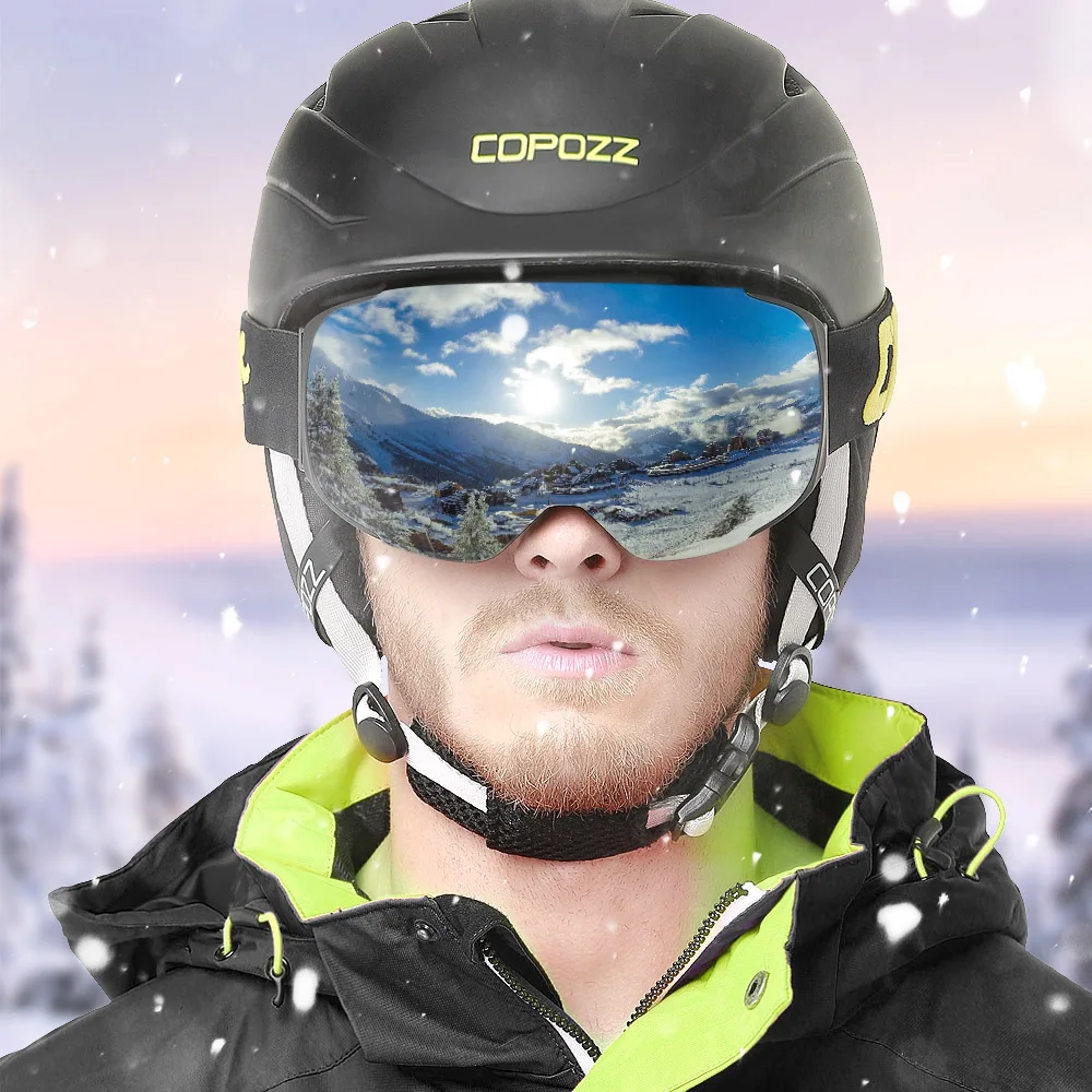 Lunettes de ski magnétiques professionnelles pour hommes et femmes, lentille et étui à remplacement rapide, protection UV400, anti-buée, 506, 2s