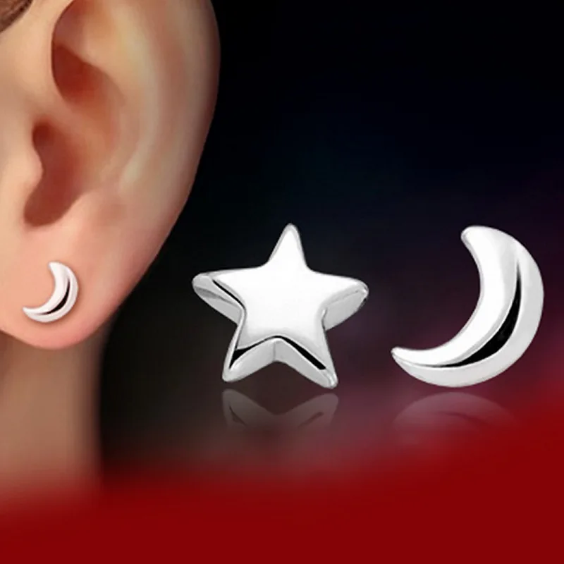 New Jewelry Earrings Moon And Star Earrings Minimalist Simple Small Earrings For Friends New Year Gift New Product Launch