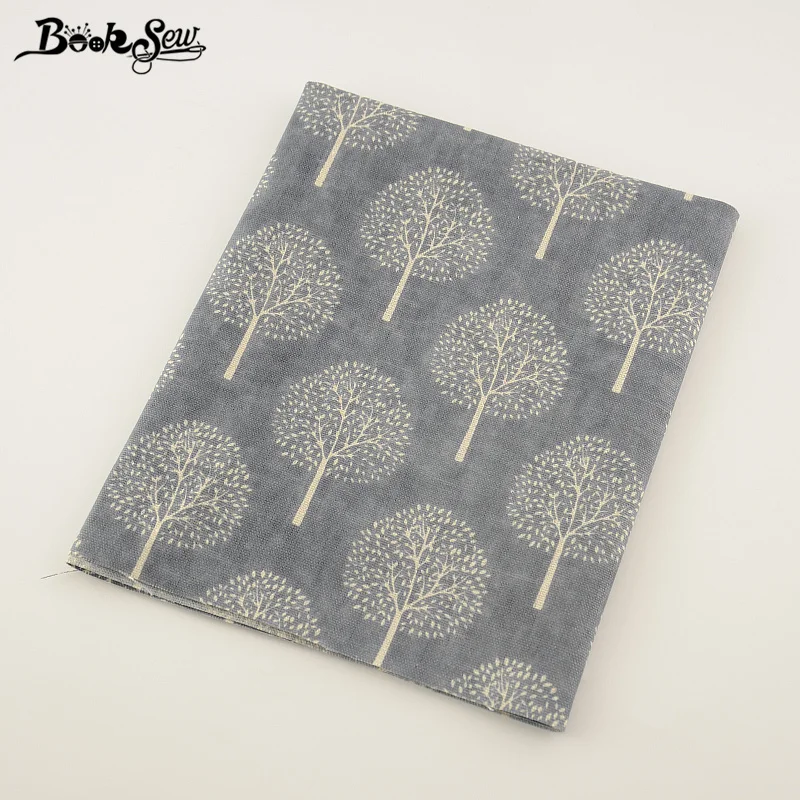 Dark Grey Cotton Linen Fabric Sewing Dandelion Style Material Tissu Tablecloth Pillow Bag Curtain Cushion Zakka Booksew Textile